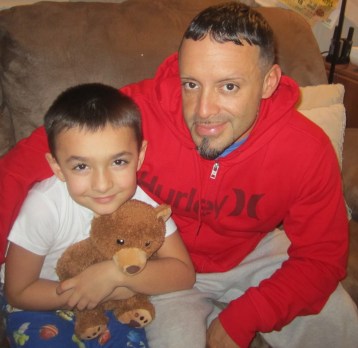 My friend and Veteran Chris Bray, pictured with my son, who honored him last year at school for Veteran's Day.